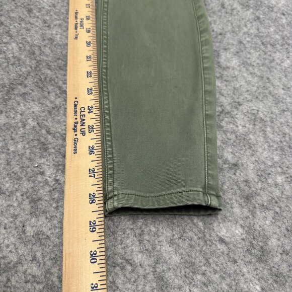 SPANX Stretch Twill Ankle Cargo Pants Pull On Army Green Slimming Women’s M - Picture 15 of 16